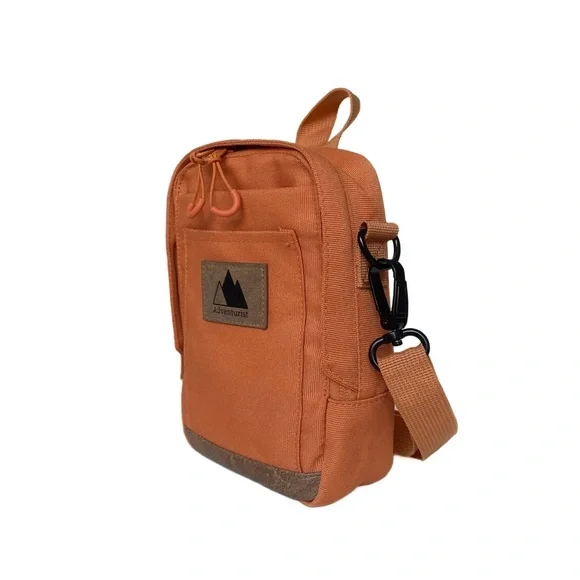 Adventurist Backpack Co. Nomad Crosssbody Sling Bag Hiking Outdoor Travel Orange - Picture 4 of 15